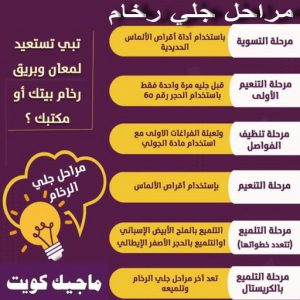 جلي رخام